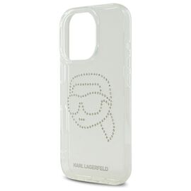 Karl Lagerfeld KLHCP16XHKHDCELT iPhone 16 Pro Max 6.9" transparent hardcase IML Rhinestones Karl Head