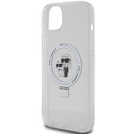 Karl Lagerfeld KLHMP15MHMRSKCH iPhone 15 Plus / 14 Plus 6.7" white/white hardcase Ring Stand Karl&amp;Choupette MagSafe