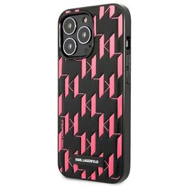 Karl Lagerfeld Monogram Plaque iPhone 13 Pro Max 6.7" Case - Pink | Techbox