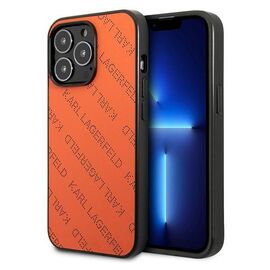 Karl Lagerfeld Perforated Allover Case for iPhone 13 Pro / 13 6.1" - Orange | Techbox