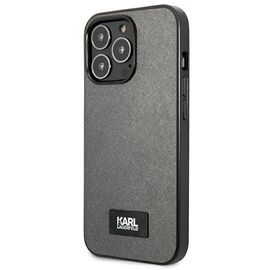 Karl Lagerfeld Saffiano Plaque case for iPhone 13 Pro / 13 6.1" - silver | Techbox