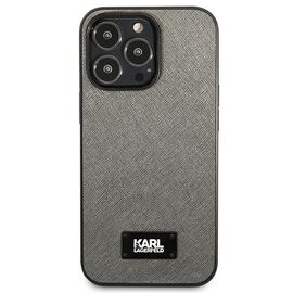 Karl Lagerfeld Saffiano Plaque case for iPhone 13 Pro / 13 6.1" - silver | Techbox