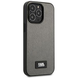 Karl Lagerfeld Saffiano Plaque case for iPhone 13 Pro / 13 6.1" - silver | Techbox