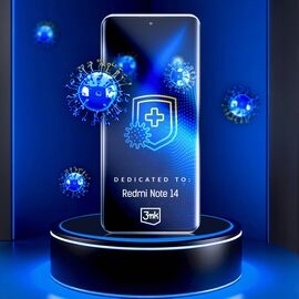 Antibacterial protective film 3mk SilverProtection+ for Xiaomi Redmi Note 14 4G