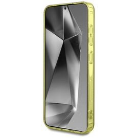 Guess 4G Glitter Triangle Buttons MagSafe Case for Samsung Galaxy S25 Brown | Techbox