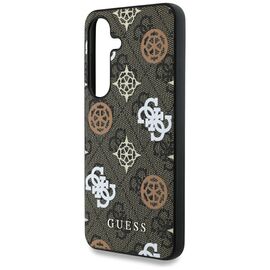 Guess 4G Printed Colored Peony Pattern MagSafe case for Samsung Galaxy S25 brown | Techbox