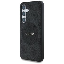 Guess 4G Round Patch Classic Logo MagSafe case for Samsung Galaxy S25 Plus black | Techbox