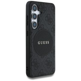 Guess 4G Round Patch Classic Logo MagSafe case for Samsung Galaxy S25 Plus black | Techbox