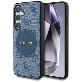 Guess 4G Round Patch Classic Logo MagSafe case for Samsung Galaxy S25 Plus blue | Techbox
