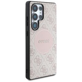 Guess 4G Round Patch Classic Logo MagSafe Case for Samsung Galaxy S25 Ultra Pink | Techbox
