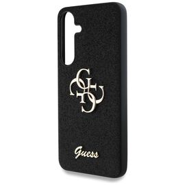 Guess Fixed Glitter Big 4G Metal Logo case for Samsung Galaxy S25 black | Techbox