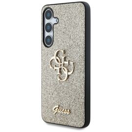 Guess Fixed Glitter Big 4G Metal Logo case for Samsung Galaxy S25 Plus gold | Techbox
