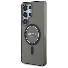 Guess Glitter Circle Classic Logo MagSafe case for Samsung Galaxy S25 Ultra black | Techbox