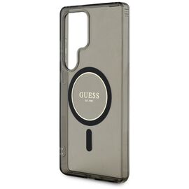 Guess Glitter Circle Classic Logo MagSafe case for Samsung Galaxy S25 Ultra black | Techbox