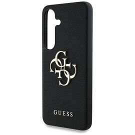 Guess Grained Big 4G Logo Small Classic Logo case for Samsung Galaxy S25 Plus black | Techbox