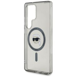 Case Karl Lagerfeld Button Karl Head Printed Logo MagSafe Samsung Galaxy S25 Ultra black - Samsung Cases - Cases - Techbox