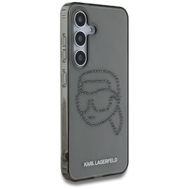Case Karl Lagerfeld Rhinestones Karl Head Logo Samsung Galaxy S25 black - Samsung Cases - Cases - Techbox