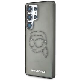 Case Karl Lagerfeld Rhinestones Karl Head Logo Samsung Galaxy S25 Ultra black - Samsung Cases - Cases - Techbox
