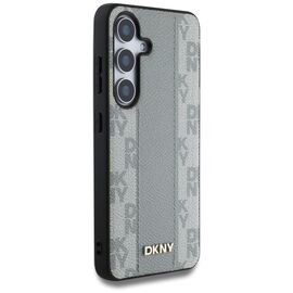 DKNY Leather Checkered Pattern MagSafe case for Samsung Galaxy S25 taupe | Techbox