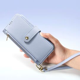 Dux Ducis Lawa Leather Case for Samsung Galaxy S25+ with Detachable Magnetic Wallet - Blue - Samsung Cases - Cases - Techbox