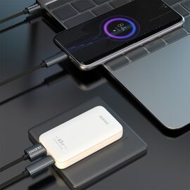 Dudao A65Q 65W GaN Travel Wall Charger USB-A / USB-C PD Ultra-Thin EU / US - White | Techbox