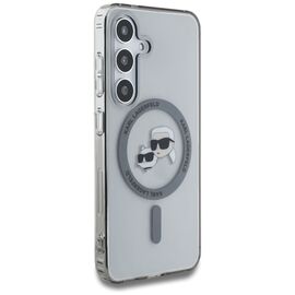 Karl Lagerfeld Button Karl &amp; Choupette Heads Printed Logo MagSafe Samsung Galaxy S25 case black | Techbox