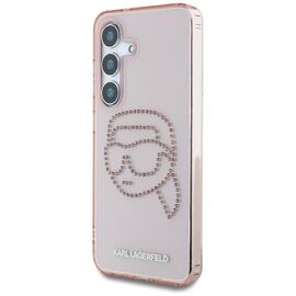 Karl Lagerfeld Rhinestones K. Head Logo Samsung Galaxy S25 Case Pink - Samsung Cases - Cases - Techbox