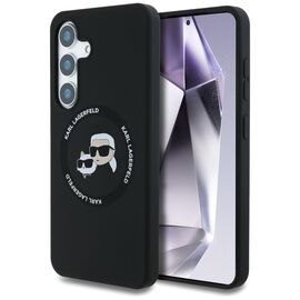 Karl Lagerfeld Silicone Double Heads And Circle MagSafe Samsung Galaxy S25 Plus case black | Techbox
