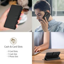 Tech-Protect Wallet Case for Samsung Galaxy S25 - Black - Samsung Cases - Cases - Techbox