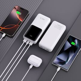 Powerbank Tech-Protect PB02 20000mAh 22.5W - white - Powerbanks - Smartphone Chargers - Techbox