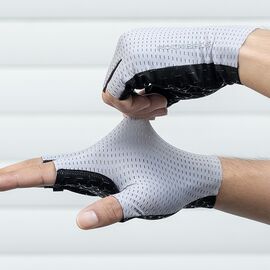Rockbros Breathable Short Finger Cycling Gloves Size: M - Grey | Techbox