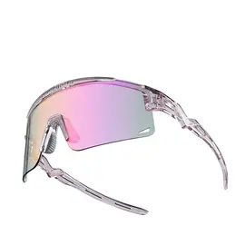 Rockbros Cycling Glasses Photochromic, with UV Protection and Corrective Insert, Clear - Purple - Bicycle - Sports & Fitness - Techbox