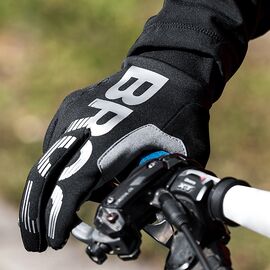 Rockbros cycling gloves, insulated, long, size: M - black and gray | Techbox