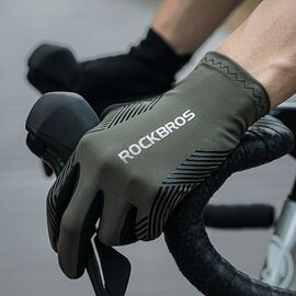 Rockbros cycling gloves spring/summer/autumn, full, size: S - green - Bicycle - Sports & Fitness - Techbox