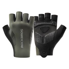 Rockbros cycling gloves spring/summer/autumn, short fingers, size: L - green | Techbox