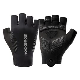 Rockbros cycling gloves spring/summer/autumn, short fingers, size: M - black - Bicycle - Sports & Fitness - Techbox
