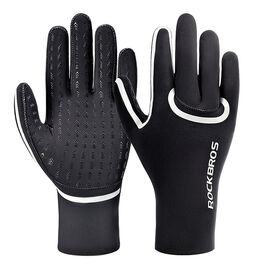Rockbros Full Waterproof Cycling Gloves, Size: L/XL - Black - Bicycle - Sports & Fitness - Techbox