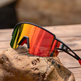 Rockbros Kids Cycling Glasses, Polarized, UV Protection, Black - Bicycle - Sports & Fitness - Techbox