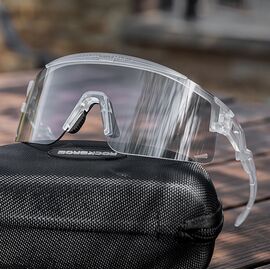 Rockbros Photochromic Cycling Glasses with UV Protection and Corrective Insert - Clear - Bicycle - Sports & Fitness - Techbox