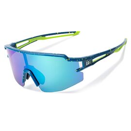 Rockbros Polarized Cycling Glasses with UV Protection and Corrective Insert Blue Lenses - Blue | Techbox