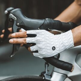 Rockbros Road Cycling Gloves Size: L - Black and White - Bicycle - Sports & Fitness - Techbox