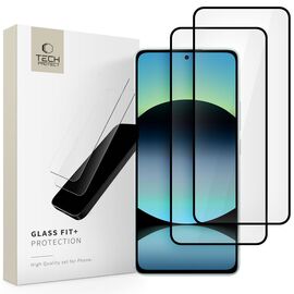 Tech-Protect Glass Fit +2-Pack Tempered Glass for Xiaomi Redmi Note 14 4G / 5G - Black - Xiaomi - Screen & Camera Protection - Techbox