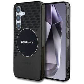 AMG Transparent Rhombs MagSafe Case for Samsung Galaxy S25 - Black | Techbox