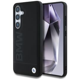 BMW Leather Big Wordmark Case for Samsung Galaxy S25 - Black | Techbox