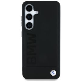 BMW Leather Big Wordmark Case for Samsung Galaxy S25 - Black | Techbox