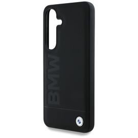 BMW Leather Big Wordmark Case for Samsung Galaxy S25 - Black | Techbox