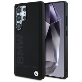 BMW Leather Big Wordmark Case for Samsung Galaxy S25 Ultra - Black | Techbox