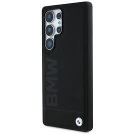 BMW Leather Big Wordmark Case for Samsung Galaxy S25 Ultra - Black | Techbox