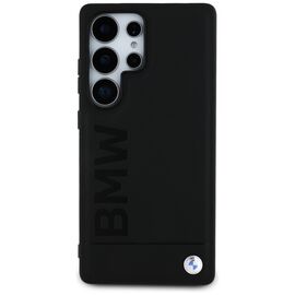 BMW Leather Big Wordmark Case for Samsung Galaxy S25 Ultra - Black | Techbox