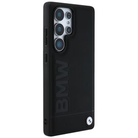 BMW Leather Big Wordmark Case for Samsung Galaxy S25 Ultra - Black | Techbox